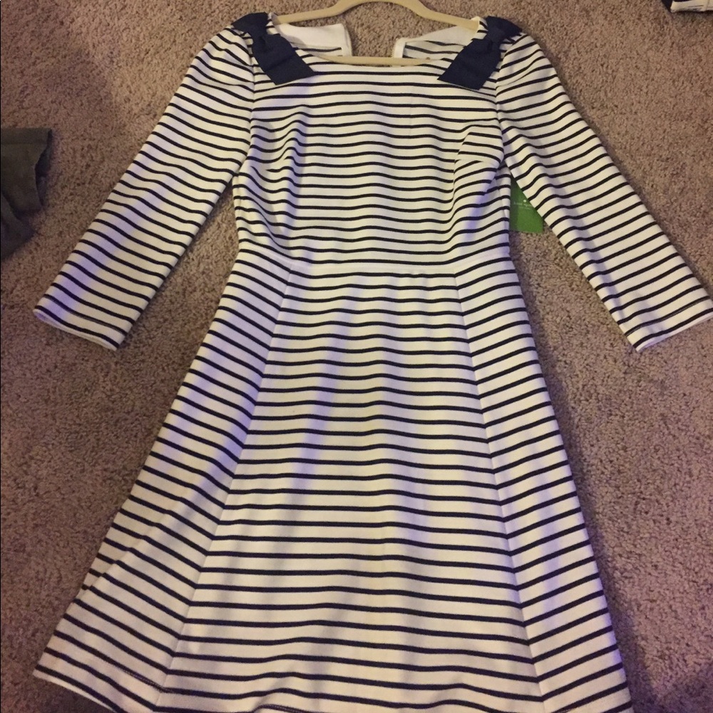 Kate Spade ponte striped dress