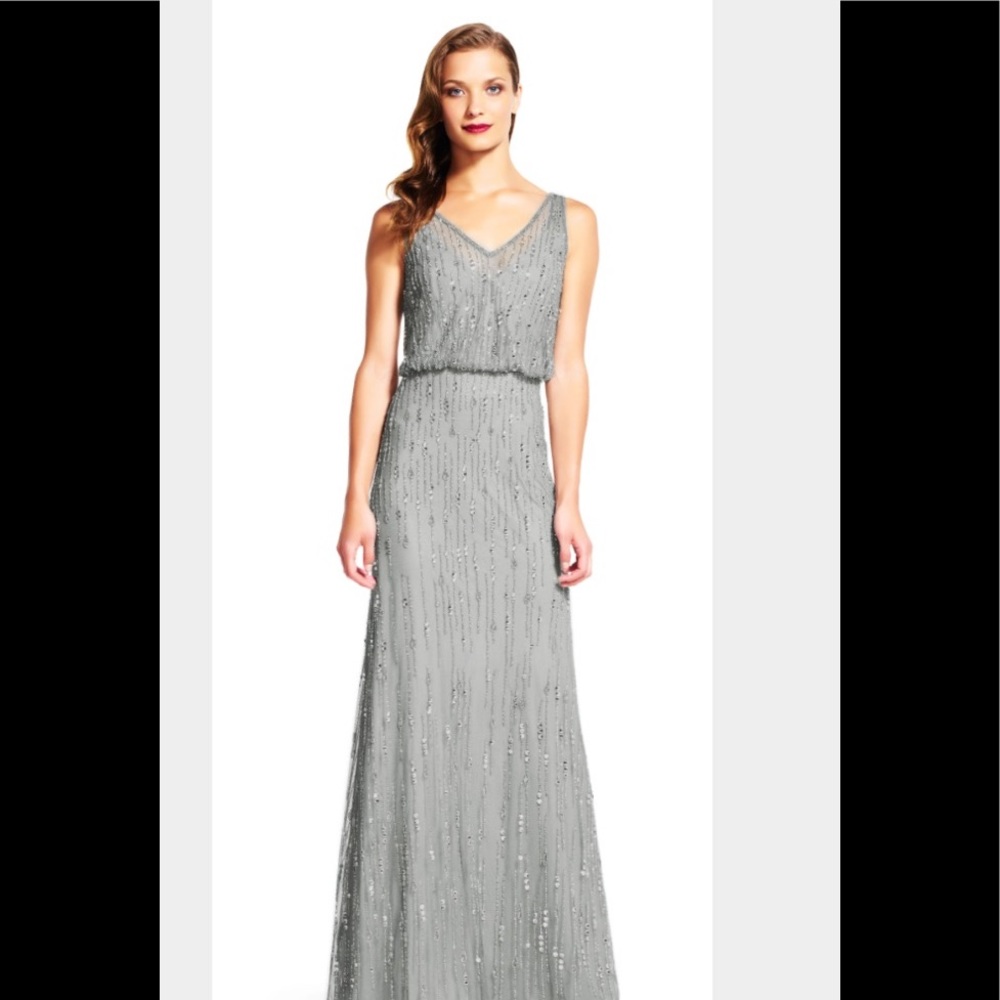 Adrianna Papell beaded beautiful prom dress!