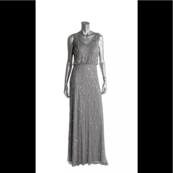 Adrianna Papell beaded beautiful prom dress! - Picture 2 of 3