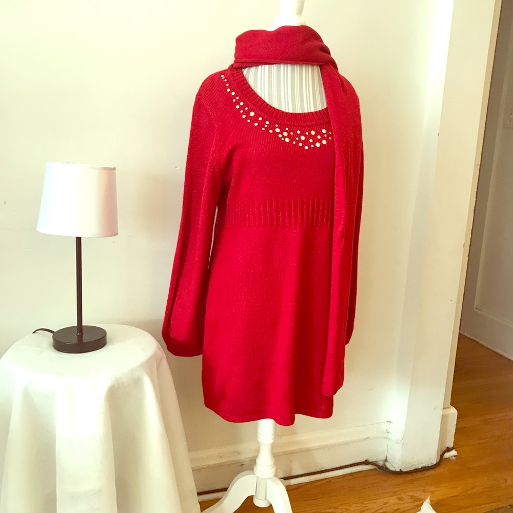 Red Sweater top/dress