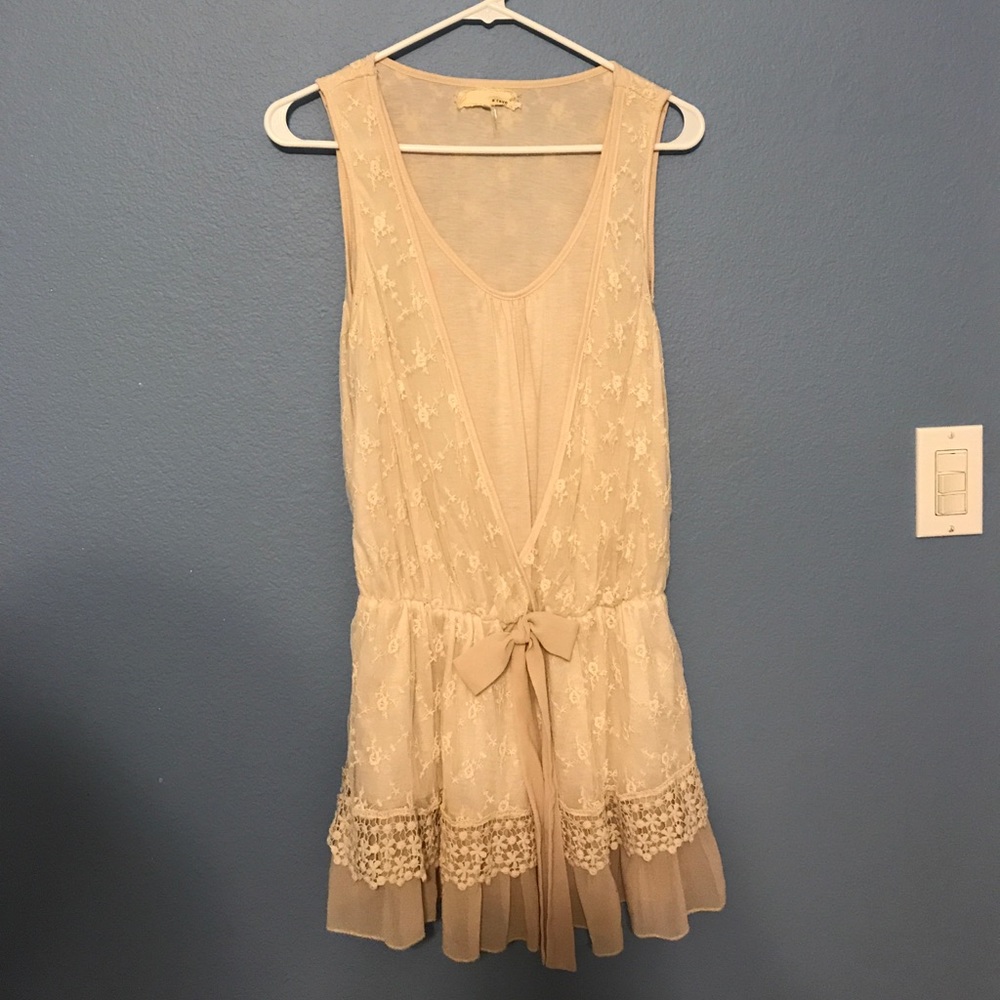 A'reve cream lace dress