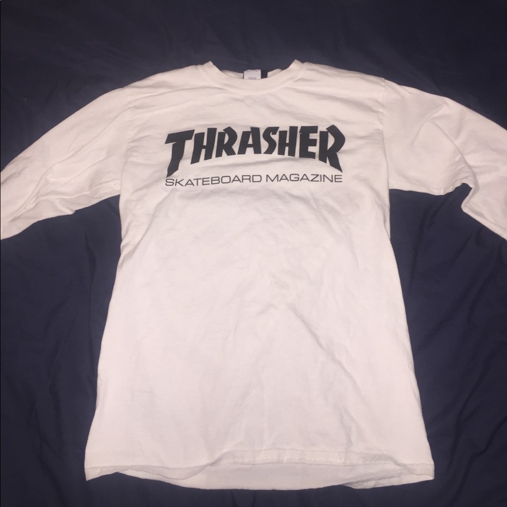 THRASHER White Long Sleeve