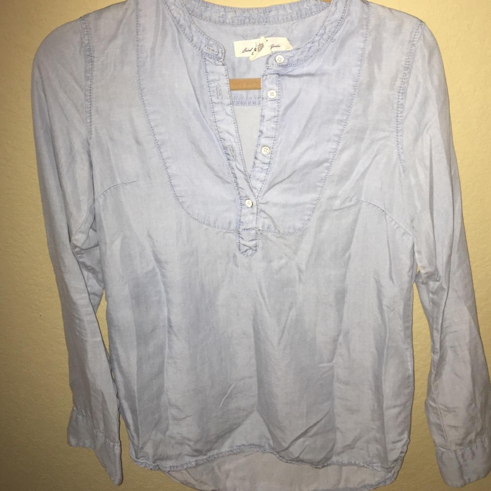 H&M denim button up top
