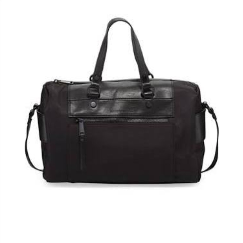 French Connection satchel bag nylon vegan leather