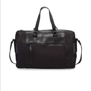 French Connection satchel bag nylon vegan leather