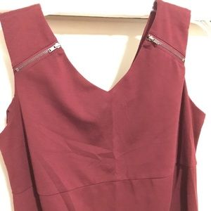 Merona A-line Maternity Dress in Wine Red