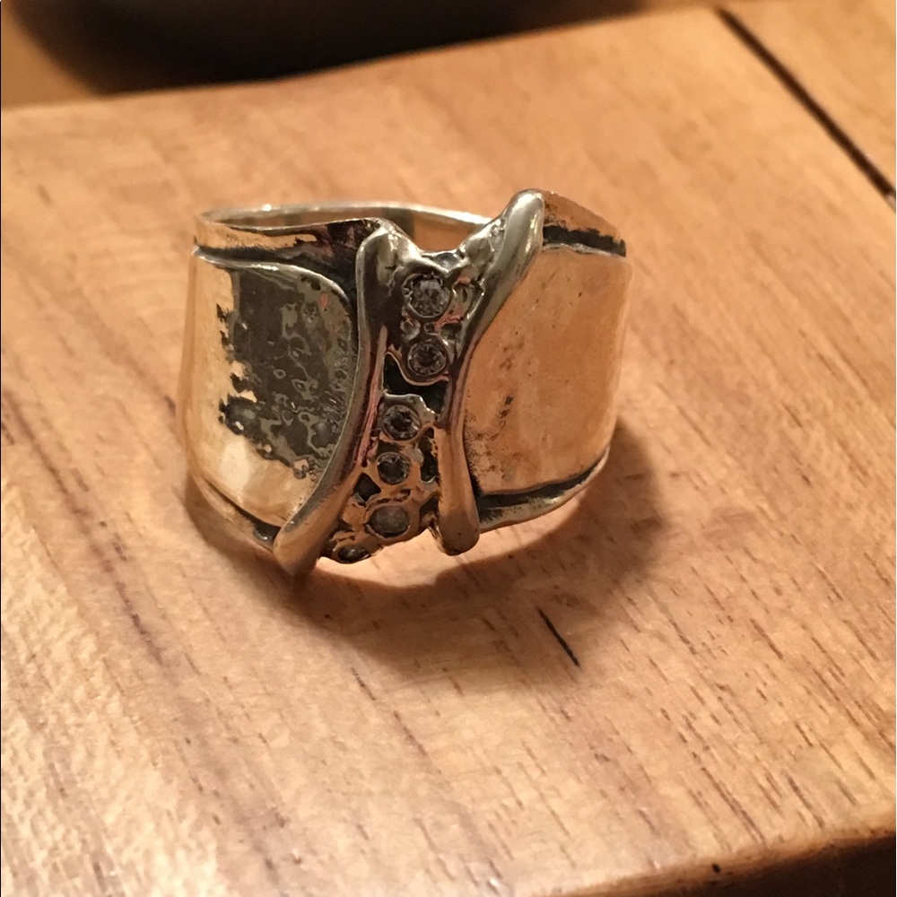 Silpada .925 with cz ring size 10