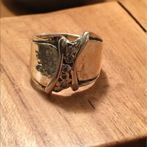 Silpada .925 with cz ring size 10