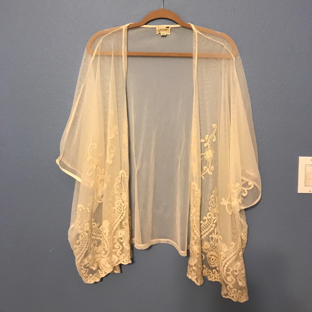 LA Hearts Lace Lace Kimono