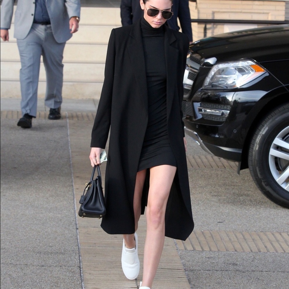 Long line blazer duster