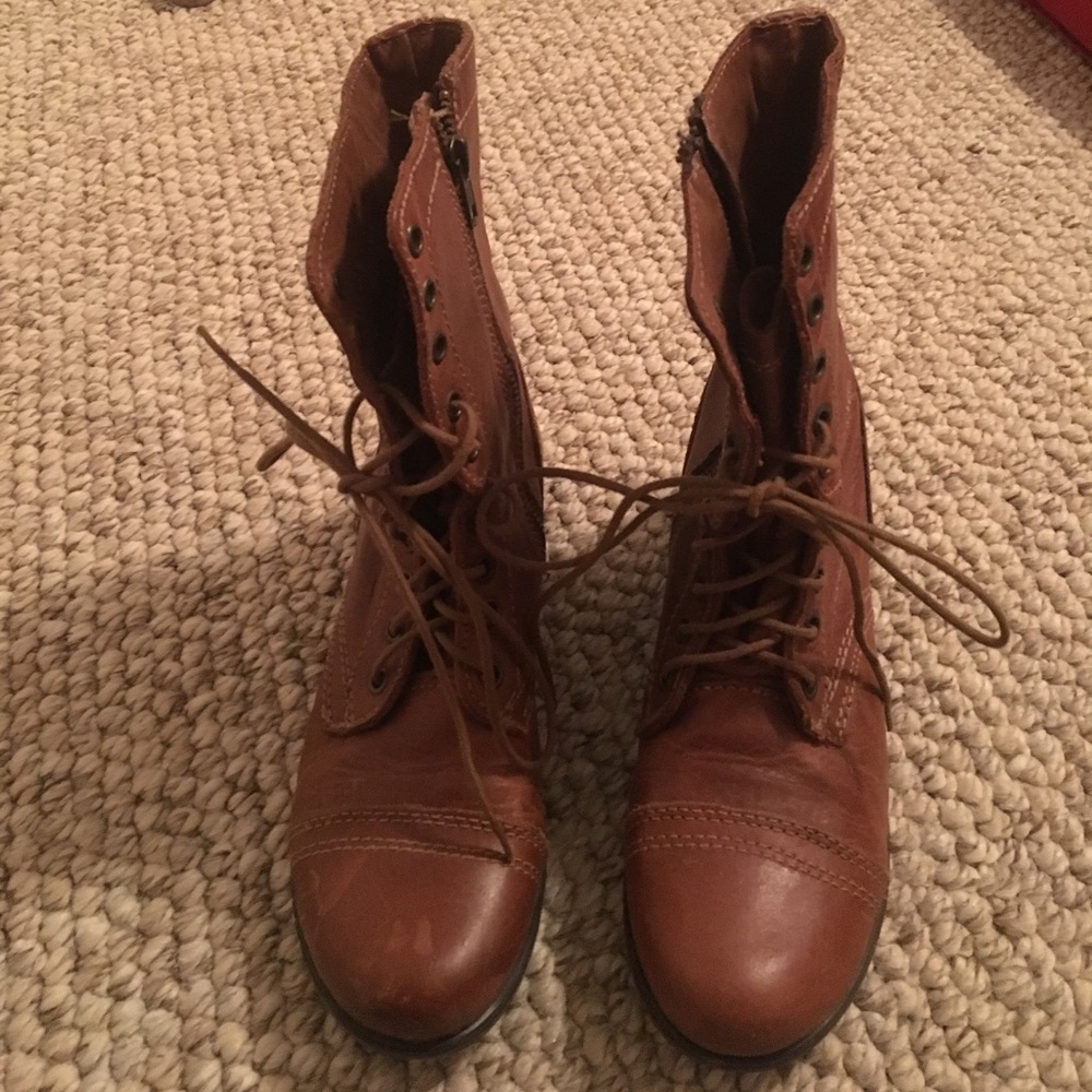 STEVE MADDEN TROOPA brown combat boots