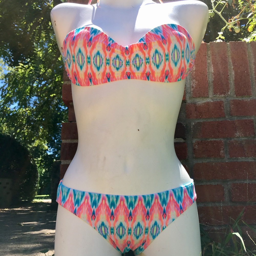 Juniors OP Neon Bandeau Bikini