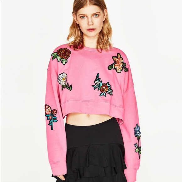 Zara sweatshirt with patches - Picture 4 of 5