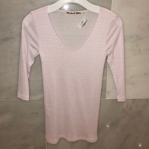Michael Stars V -neck shine O/S