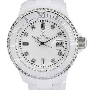 TOY White Plasteramic Watch in White