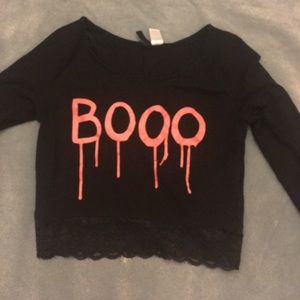 Long sleeve crop top