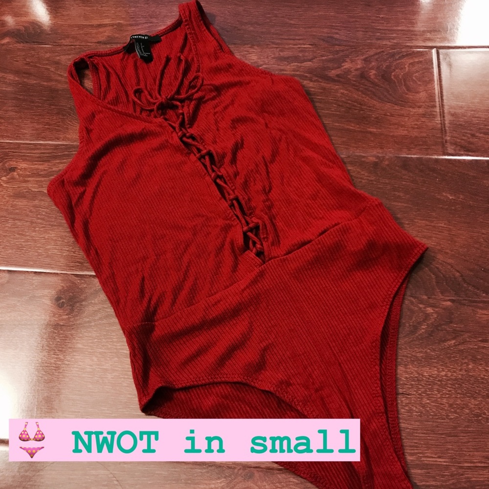 Red bodysuit