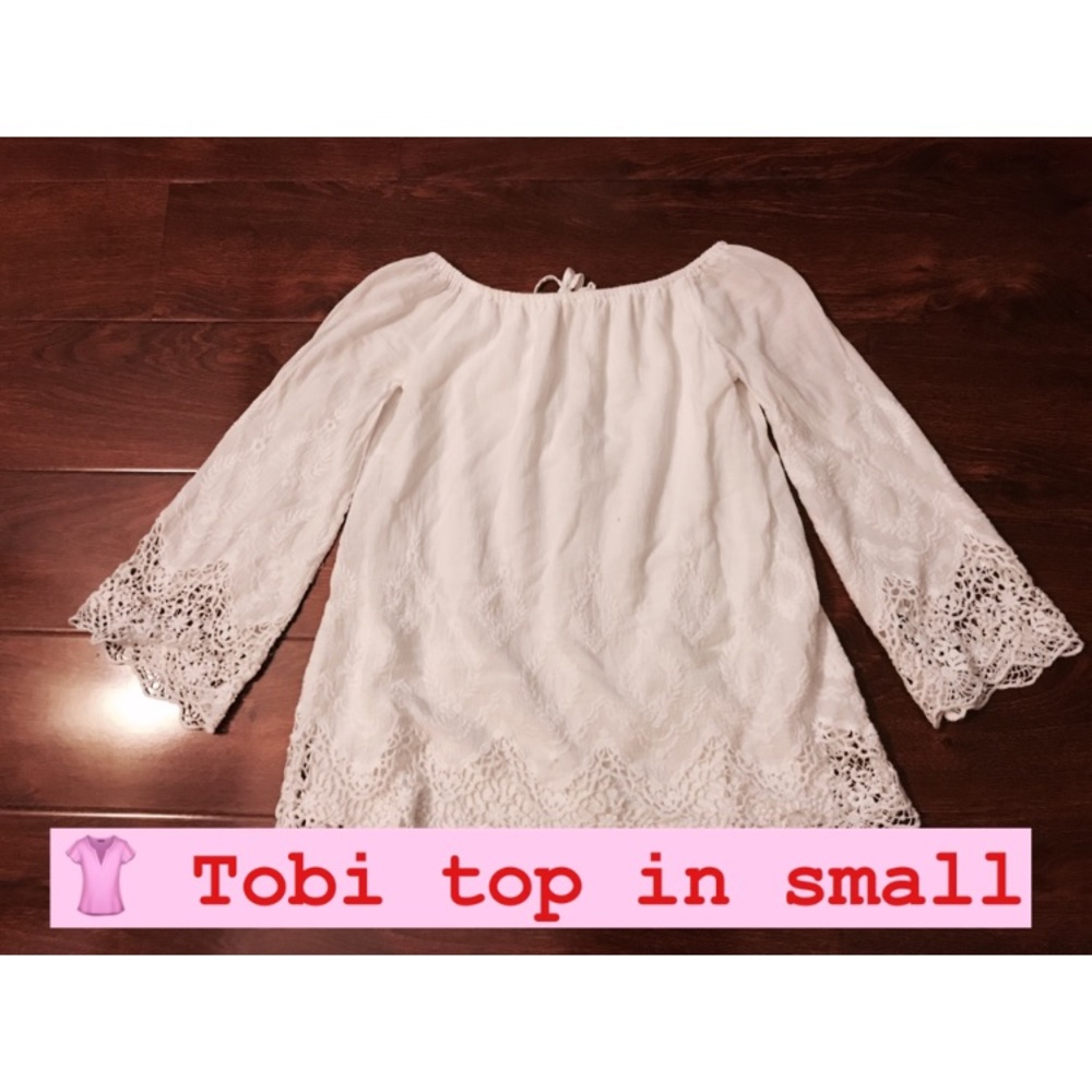 White lace top