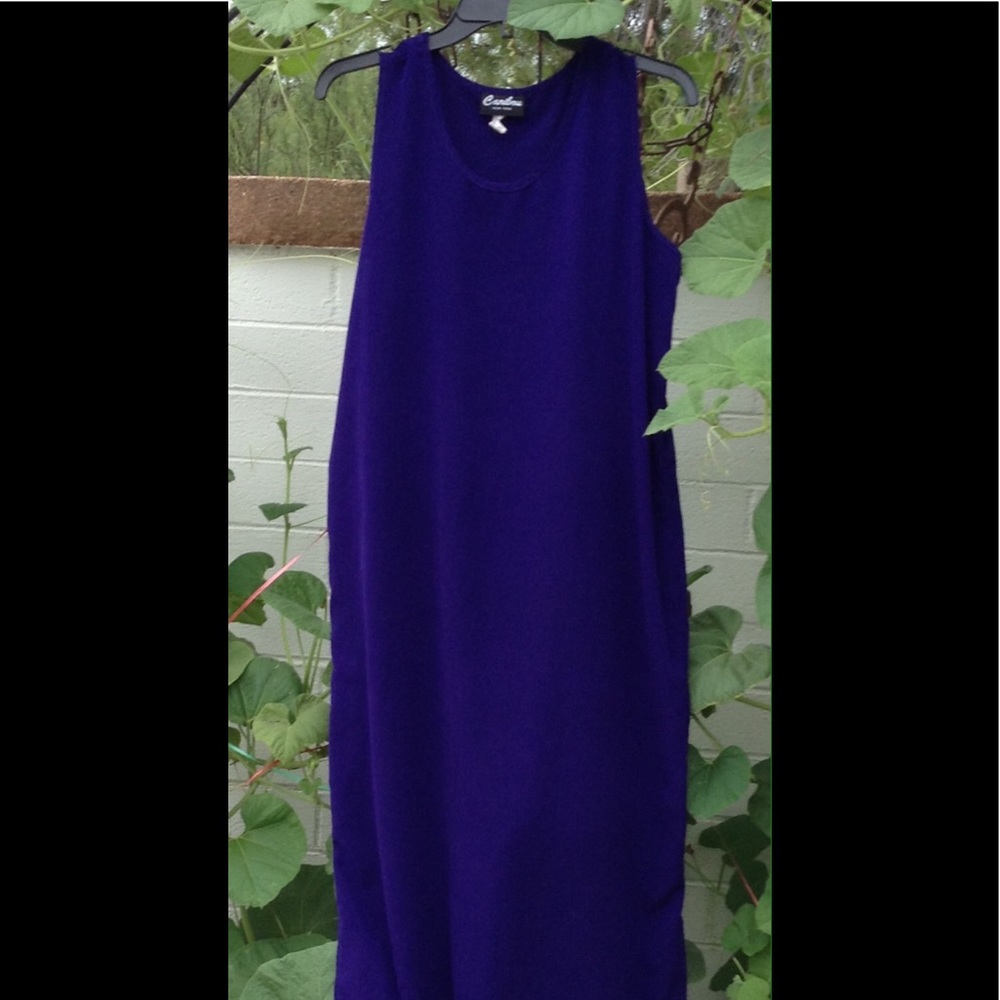 Royal purple maxi dress