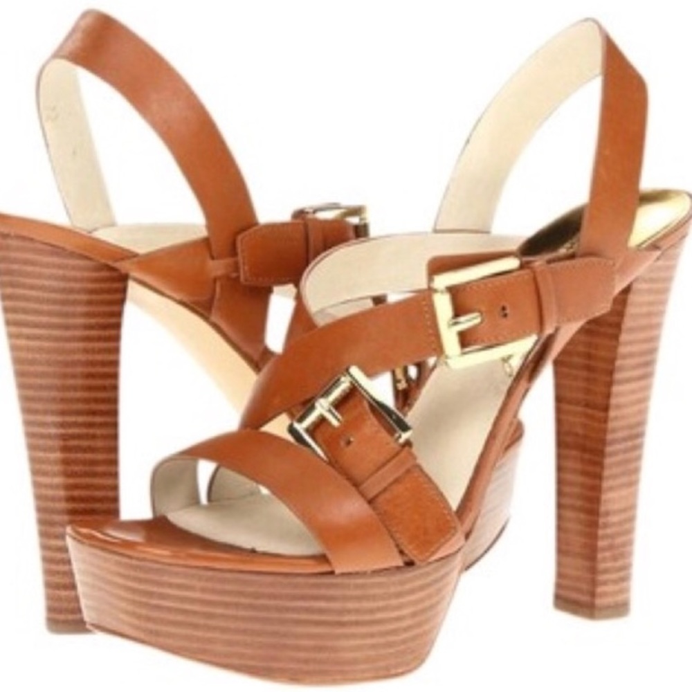 Michael kors Josephine leather platform sandal