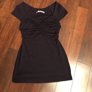 Susana Monaco XS Sweetheart Cap Sleeve Top