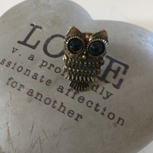 Adjustable owl ring