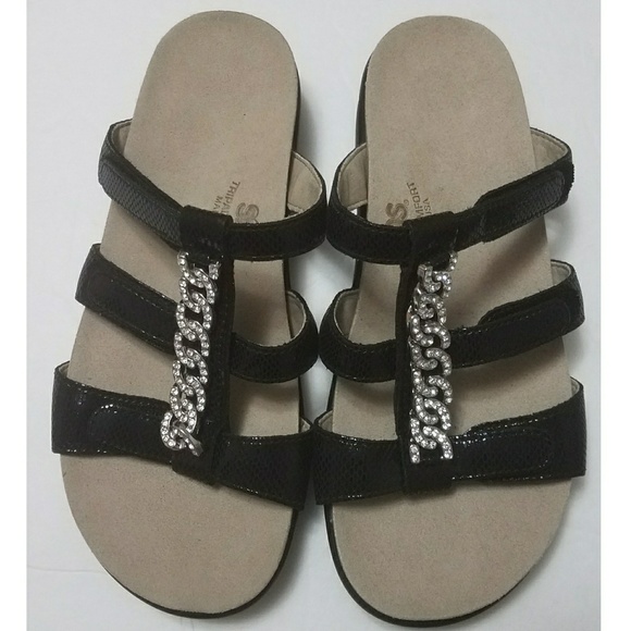 bling slip on sandals