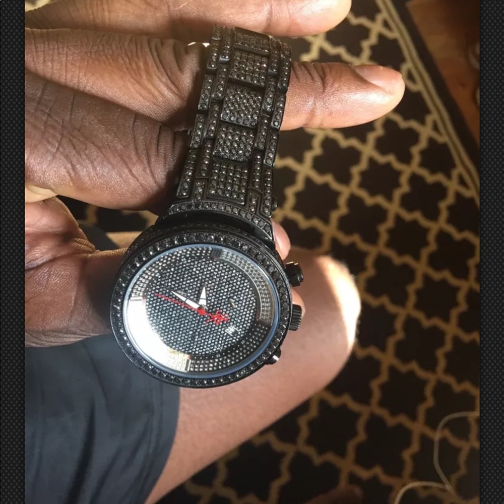 Joe rodeo 25 carat black diamond watch. Jjm62