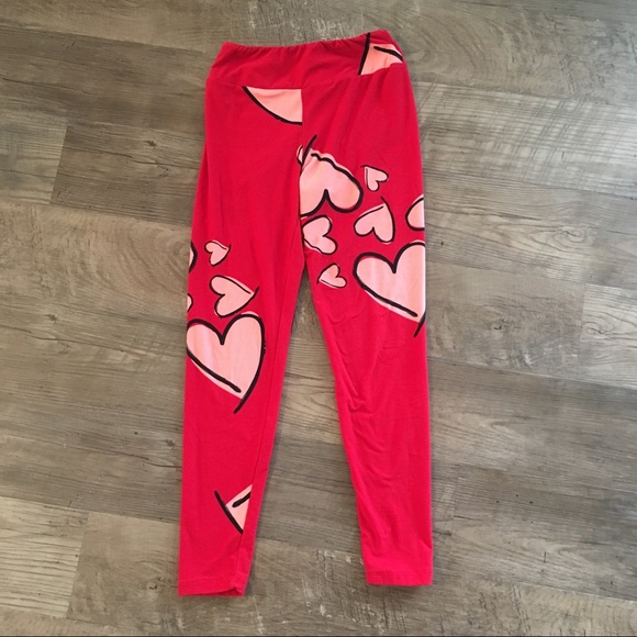 LuLaRoe 2016 Valentine's Day leggings, One size - Picture 1 of 4
