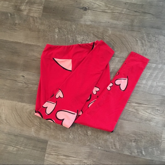 LuLaRoe 2016 Valentine's Day leggings, One size - Picture 2 of 4