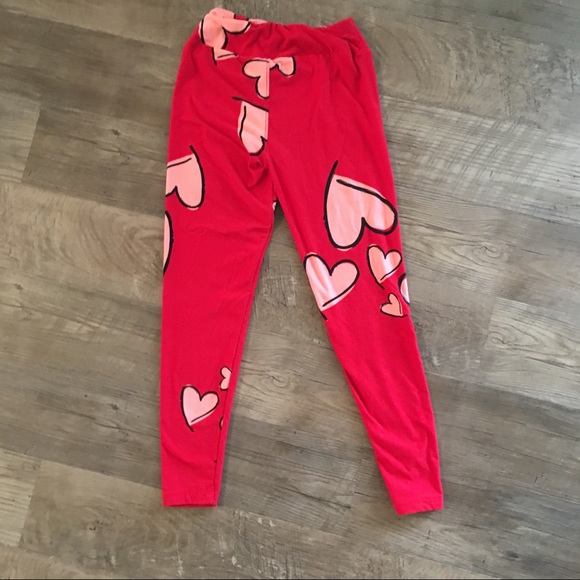 LuLaRoe 2016 Valentine's Day leggings, One size - Picture 3 of 4