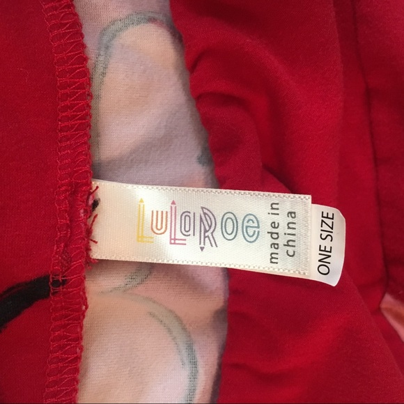 LuLaRoe 2016 Valentine's Day leggings, One size - Picture 4 of 4