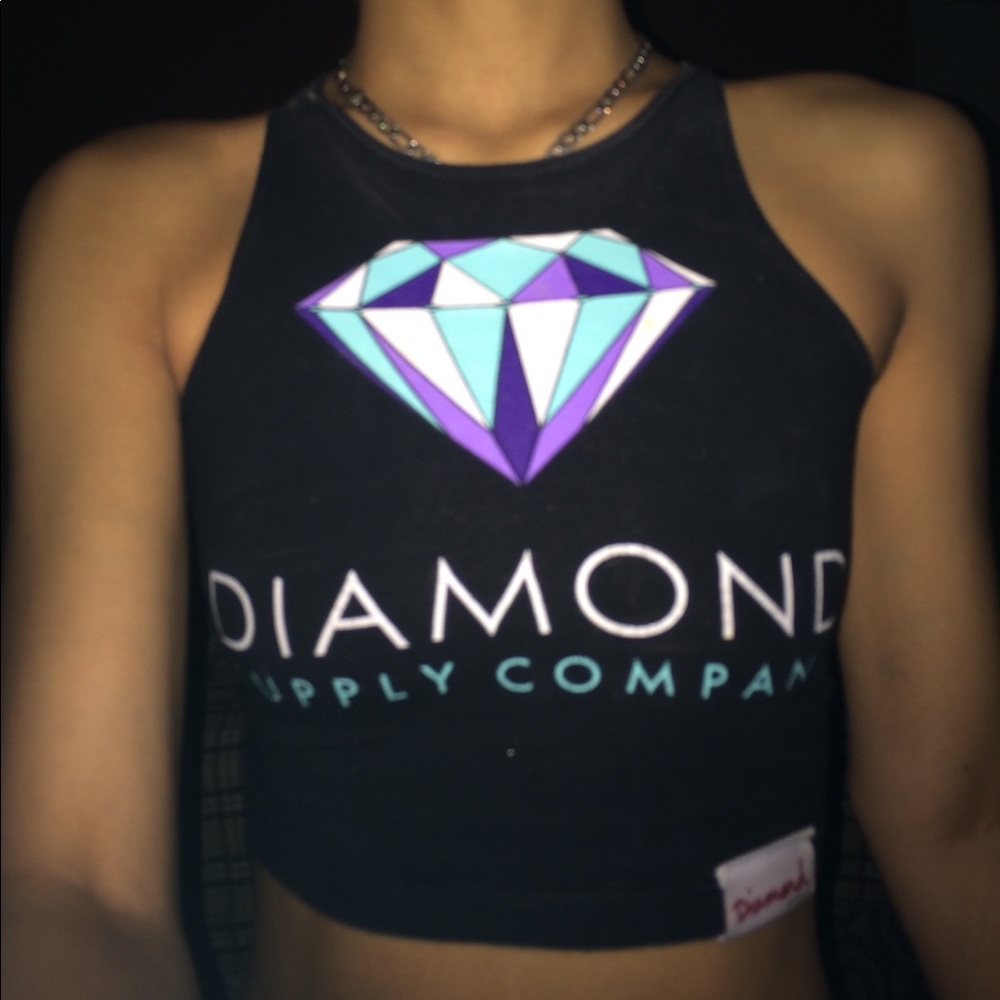 A diamond brand crop top