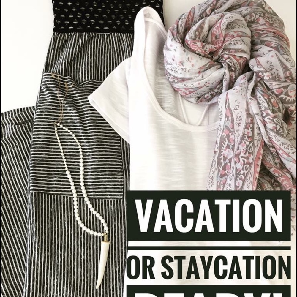 Striped Loose Fit Pants