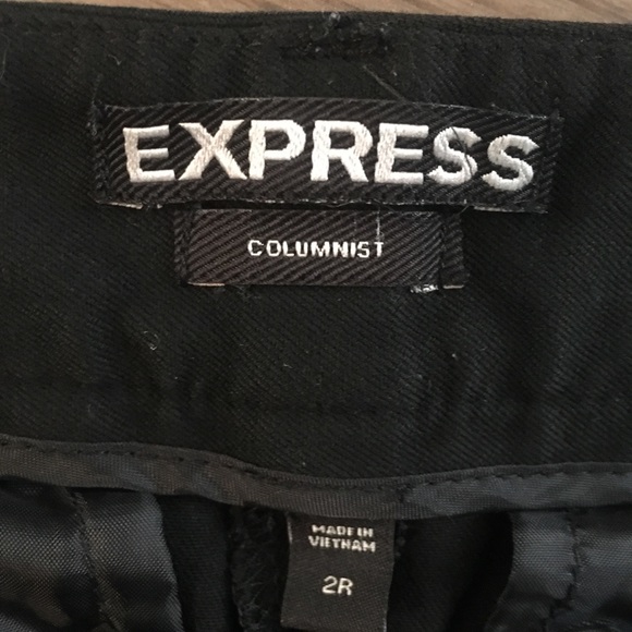 Express Columnist 2R Black Work Pant - Picture 2 of 4
