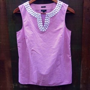 NWOT Talbots Embroidered Sleeveless Top