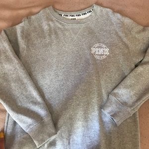 PINK crewneck (grey)