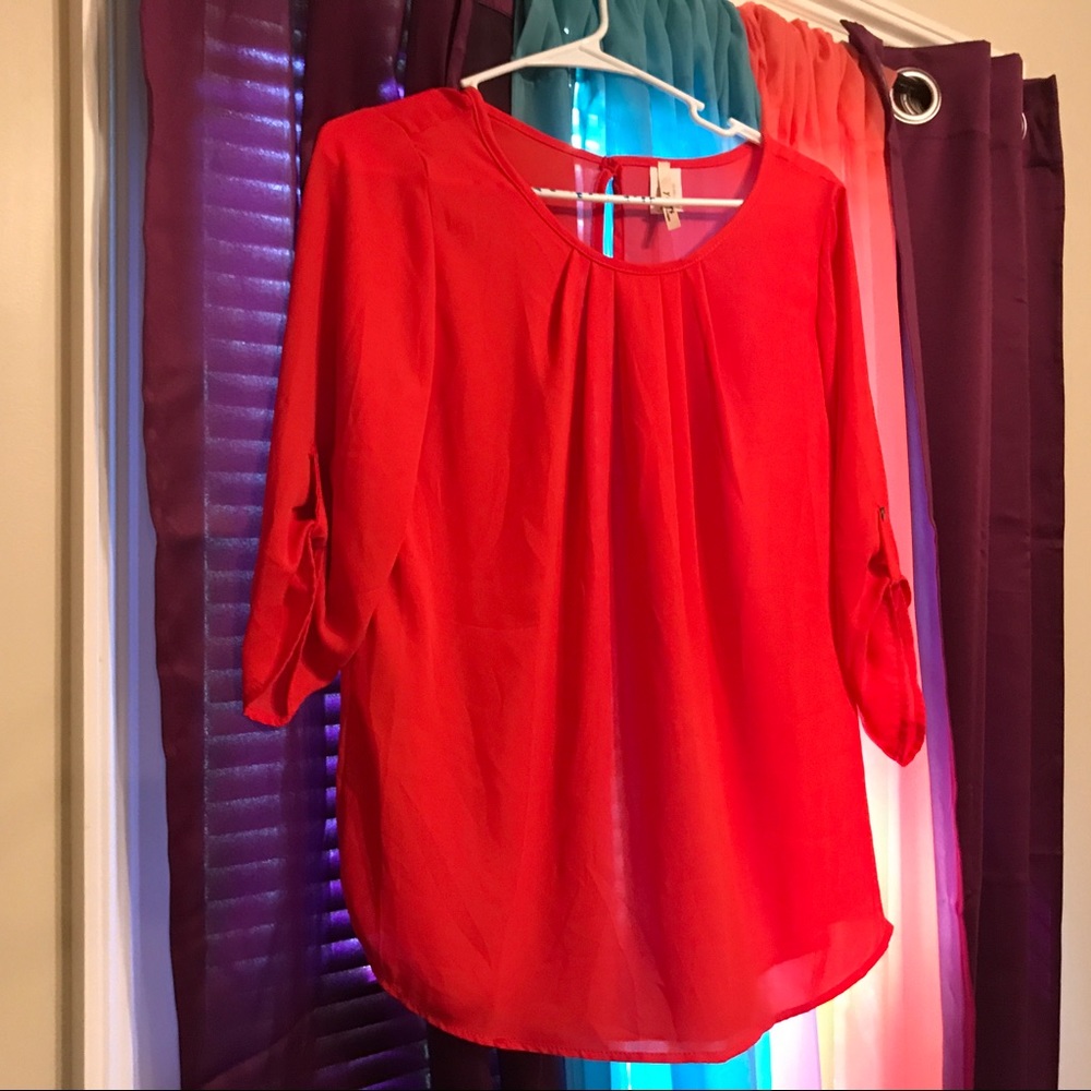 Nice and comfy coral blouse
