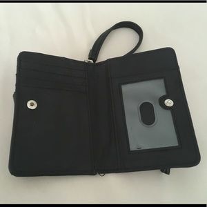 Black wallet clutch