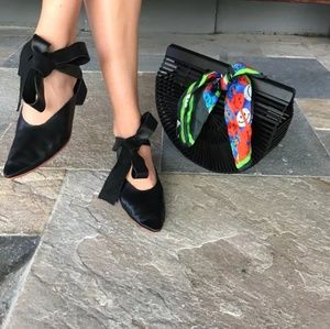 Black Half Moon Bamboo Bag