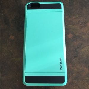 iPhone 6 PLUS/6S PLUS Credit Card Holder Teal Case