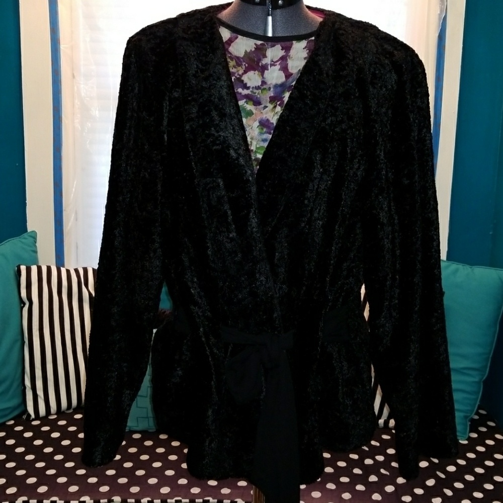 Crushed velvet jacket