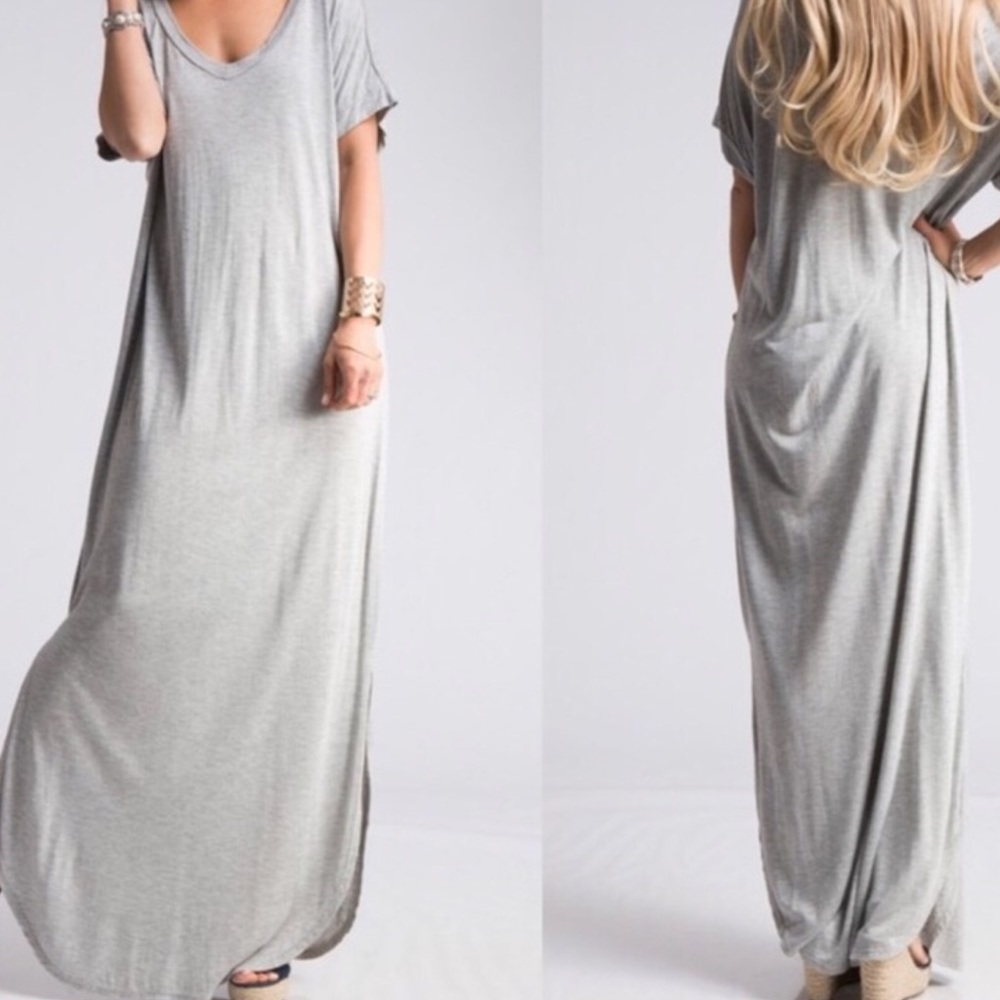 πHPπ Short Dolman Sleeve Curved Hem Dress - Picture 1 of 2