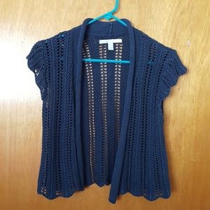 Old Navy Crocheted Cap Sleeve Sweater