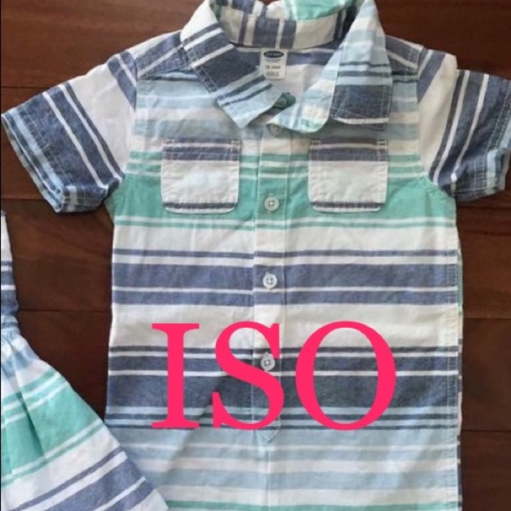 Old navy striped romper 18-24