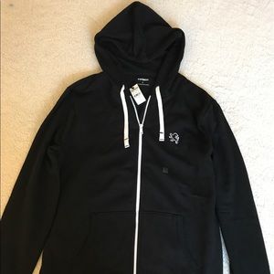 Black Express Hoodie Zippered Jackets NWT sz Large