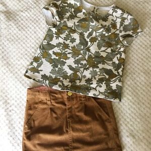Zara kids blouse and H&M kids skirt