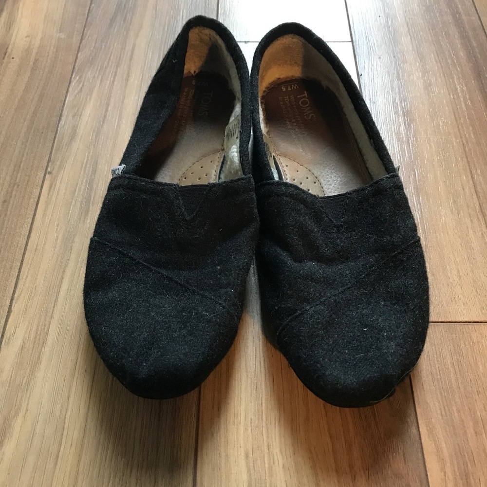 TOMS Classic Black Woolen