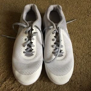 Cute white and gray tennis shoes