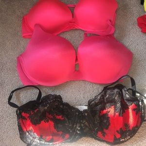3 Victoria secret bra bundle